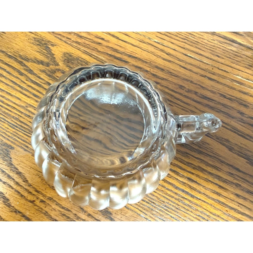 Jeannette Glass NATIONAL CLEAR 2 ⅜" Ribbed Punch Cups Viintage - Picture 3 of 5